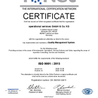 Zertifikat IQNet. ISO 9001 : 2015